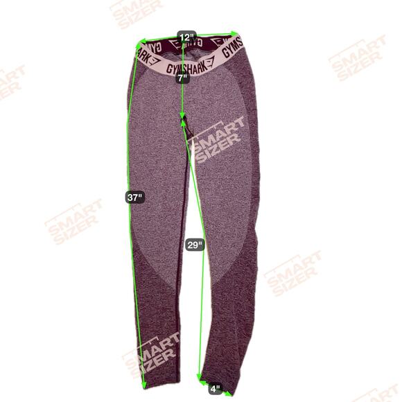 GYMSHARK Flex Long Sleeve Crop Top/Legging Set Bundle Dark Ruby Purple Women's M - Picture 16 of 16